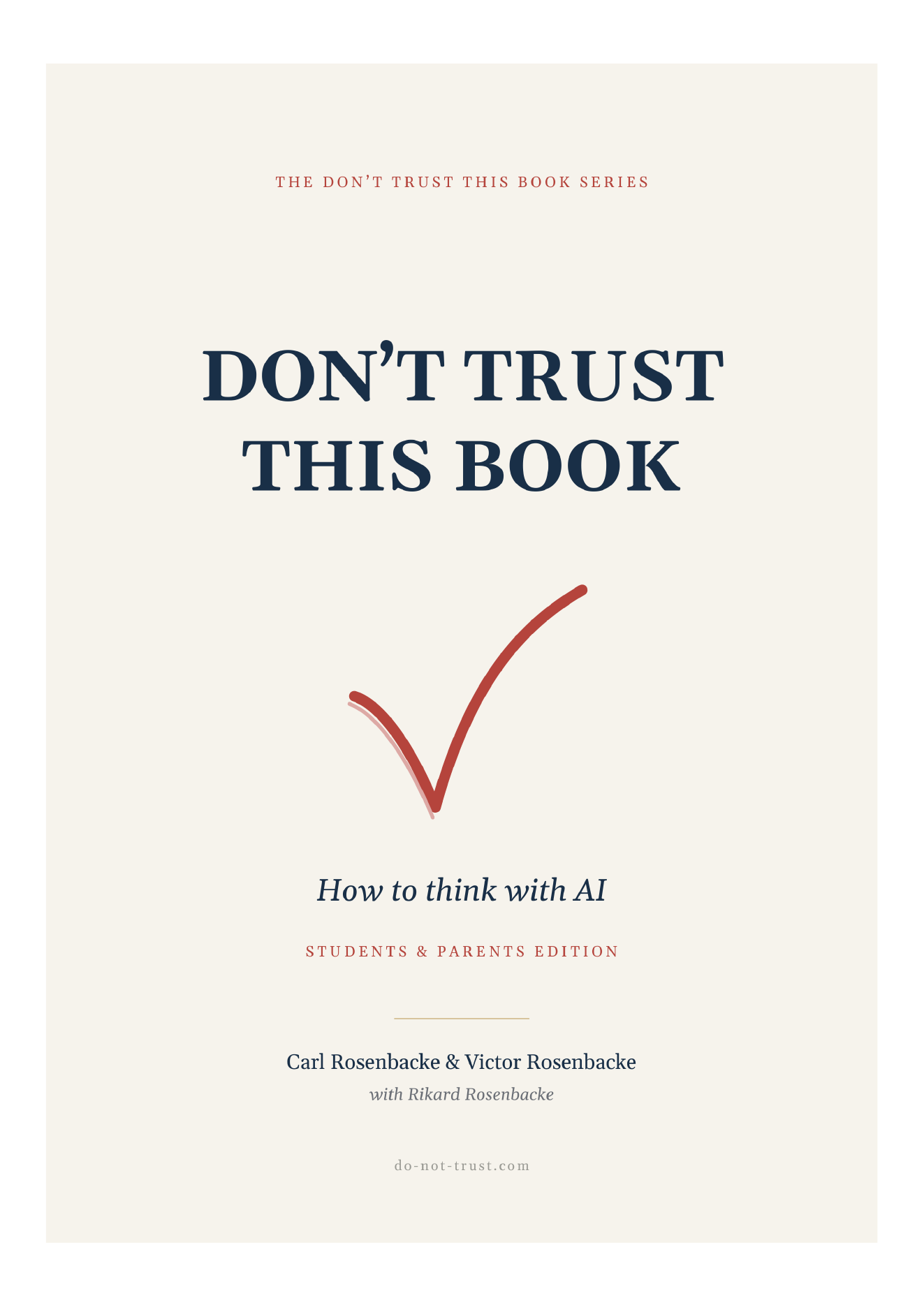 Don’t Trust This Book — Students & Parents Edition cover